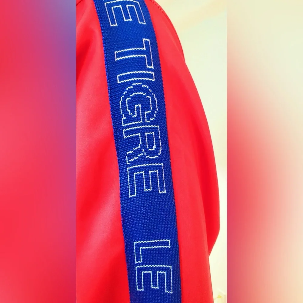 Le Tigre Abington Tracksuit Joggers Sweatpants Pants Navy Red (Pants Only) - Picture 10 of 11